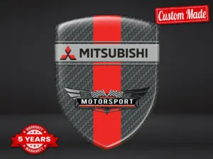 Mitsubishi Autocollants Logo Affaires Sport Qualité Max